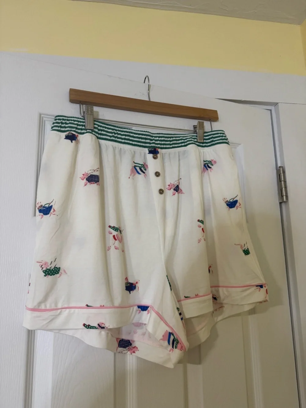 NWT Lyrebird by Anthropologie Modaluxe Short Sleeve Pajama Set with Dogs Large - Picture 8 of 11